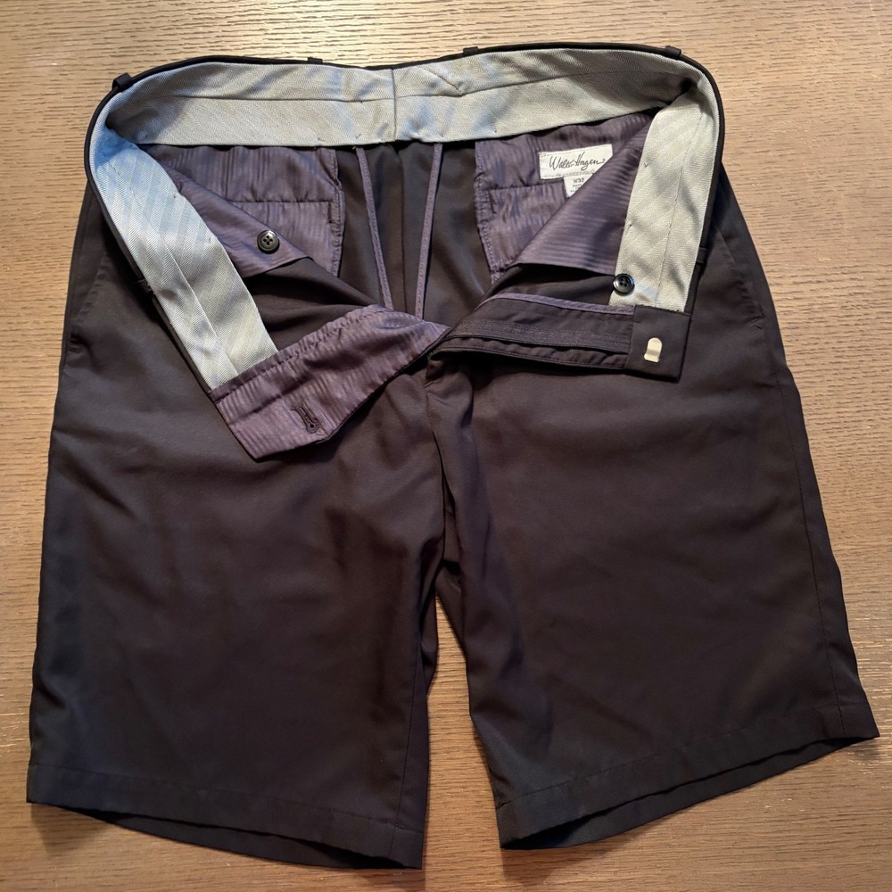 Walter Hagen Mens Golf Shorts Black Size 32 Performance Flat Front Casual - Picture 4 of 4